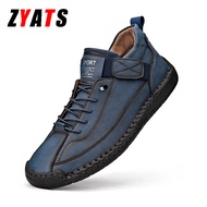 Zyats Four Seasons Fashion Large Size Chinese Hand-Sewn Casual Shoes For Men 38-48