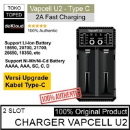 VAPCELL U2 FAST CHARGER BATTERY 2A | 18650 21700 AAA AA