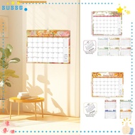 SUSSG English Desk Calendar, Paper Home Decoration Calendar,  Desk Accessories Coil Daily Planner