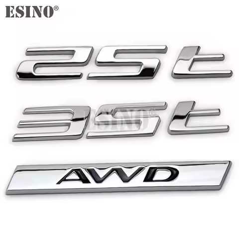 Car Styling 3D Metal Adhesive Emblem AWD 25T 35T Car Body Rear Trunk Badge Auto Accessory for Jaguar