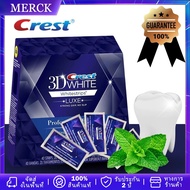 กล่องละ 20 แพ็ค แผ่นฟอกสีฟัน Crest 3D Teeth Whitening Strips การฟอกสีฟันอย่างมืออาชีพ