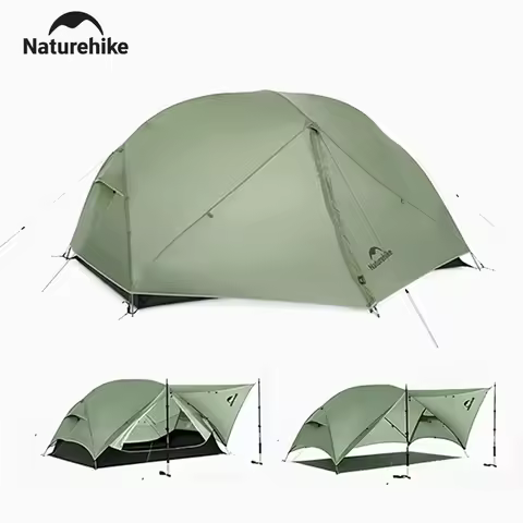 Naturehike Mongar UL Tent 1 2 Person Camping Outdoor Ultralight Tent Travel Backpacking 15D Waterpro