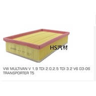 Hs Vw Volkswagen Vw T 5 1.9/2.0/2.5/3.2 Tdi 2005 Air Filter