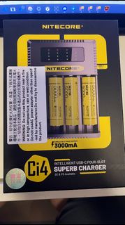 Nitecore Ci4 電池充電器（支援 18650 等鋰電池）