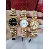 PROKING Women's Analog Watch – Elegant Gold Stainless Steel Diamond Dial Jam Tangan