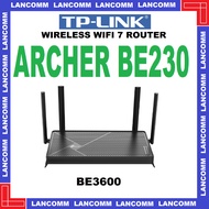 TP-LINK Archer BE230 BE3600 Dual-Band Wi-Fi 7 Router