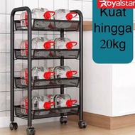 New 4-tier Floor Shelf - Kitchen Trolley - Sempil Shelf - Quality Royalstar