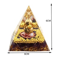 Copper Gourd Orgonite Pyramid Orgone Healing Energy Chakra Reiki