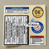 YAMAHA Important warning Complementary Stickers MIO SOUL OKyamaha mio 3 YEAR WARRANTY BEST QUALITY F