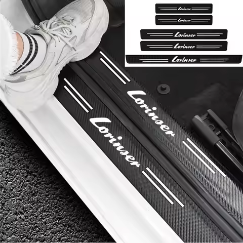 Car Door Sill Stickers Accessories for Lorinser Mercedes Benz LS560MX LX MS500L VS MS500 GS LS500 W2