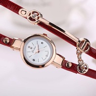 【YF】 Quartz Movement And Battery Wrist Watch Multi-layer Thin PU Leather Bracelet Strap Decorative for Women High Quality Accurate