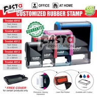 [Fast Delivery] Customize Rubber Stamp Self-inking TRODAT Stamp Printy Stamp (4910/4911/4912/4913/49