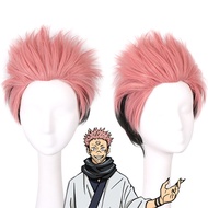 Sukuna wig Ryomen Sukuna wig Jujutsu Kaisen wig pink  Sukuna Ryomen wig