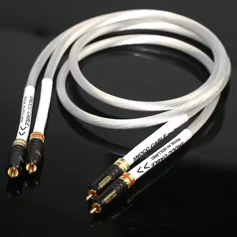 Dutch sterling silver meeaocc 7NOCC audio CD player audio cable HIFI double RCA audio amplifier sign