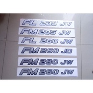 Stiker Hino Ranger - stiker FL 235 JW - stiker FM 285 JW - stiker FL 260 JW - stiker FM 260 JD - sti