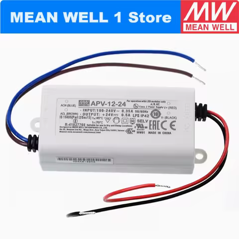 MEAN WELL APV-12-12 12W Single Output Switching Power Supply APV-12 12V 1A