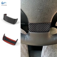 Carbon Fiber Pattern Car Accessories Interior Steering Wheel Panel Cover Trim For VW Golf 5 MK5 Pass