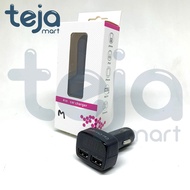 Charger 4 in 1 USB Car Car Car Ampere Voltmeter Temperature Meter Temperature Thermometer