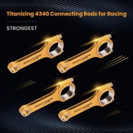 4x Titanizing Connecting Rods for Mitsubishi 4B11 4B11T 2.0L engine 149.2mm ARP2000 Balanced Floatin