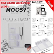 ADAPTER SIMCARD 3 IN 1 plus JARUM NOOSY SIM CARD TRAY HP