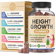 Heightening Growth Vitamin Gummies, Calcium 100mg, Magnesium Glycinate 30mg, Zinc, Cordyceps Sinensi