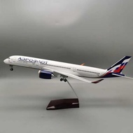 Hot Sale 47cm with Wheels Resin Material Airplane Model Airplane Model Russian Airlines A350-900 Rus