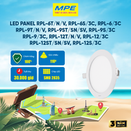 Đèn led âm trần MPE led panel seri RPL dễ lắp đặt đèn led panel âm trần tròn 7W/9W/12W led âm trần l