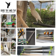 Official BirdToyAndToy สั่งง่ายๆ ส่งเร็ว มีทุกขนาด คอนนก ของเล่นนก กรงนก ที่ยืนนก คอนยืนนก คอนลับเล็บ