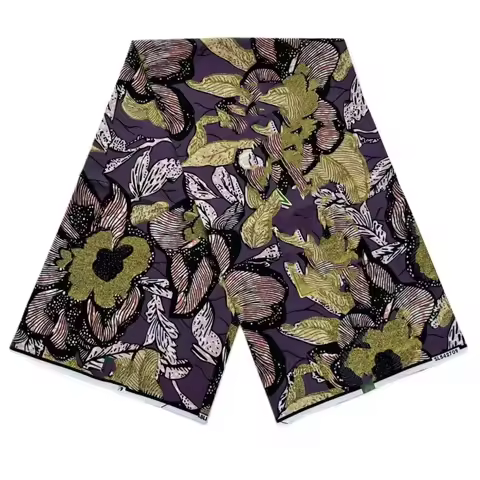 2026 New Style Nigeria Golden- Wax Print Fabric - High Quality African Wax Print Fabric for Patchwor