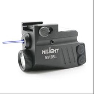 【磐石】HILIGHT MV3BL手槍短槍激光藍雷射槍燈寬軌瞄準器具黑色- HIMV3BL