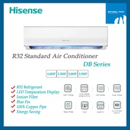 Hisense Aircond R32 Standard Non-Inverter 1.0hp / 1.5hp/ 2.0hp Air conditioner