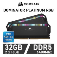 RAM CORSAIR DOMINATOR PLATINUM RGB DDR5 32GB (2x16GB) DDR5 6400 CL32-40-40-84 (CMT32GX5M2B6400C32)