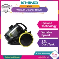 Khind Cyclone Bagless Vacuum 1800W VC608 / Midea Cyclone Bagless Vacuum