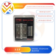 Stainless Steel Door Hinges 3mm Thick 3/s 4/s 5 Inch + Bolts Latch/s Rust-Resistant Home Door Hinges