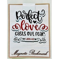 ✨Just in‼️Handmade Magnetic Bookmarks✨Scripture Series😇1 John 4:18✝️