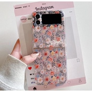 Samsung Galaxy Z Flip 7 Silicone Flower Pattern Case Flip 6 Softcase TPU Casing Flip7