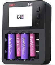 ISDT C4 EVO AAA Universal Battery Balance Charger, 6-Bay Smart Battery Charger with Type-C QC3.0 Out