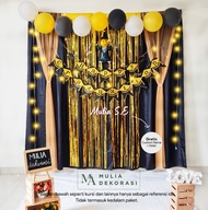 Dekorasi Backdrop Wisuda Kelulusan Background Bekdrop DIY Paket Graduation
