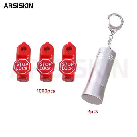 Security Magnet Hook 1000pcs Peg Hook Locks 6mm Plastic Magnet Security Red Stop Lock Anti-Theft Peg