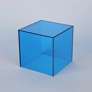 Translucent Acrylic Cube Display Cabinet without Lid Colorful Merchandise Display Stand Jewelry Stor