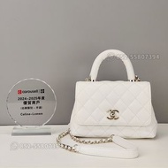 ☘️(25年傑出商戶) CHANEL Coco Handle mini Bag 手袋 白色 牛皮 💎Carousell官方紫鑽認證💎 超多details實圖，有意可以PM 🌵wts:5580-7394