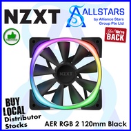 (ALLSTARS : We Are Back Promo) NZXT AER RGB 2 (Black) ARGB 120mm Fan (HF-28120-B1) (Warranty 2years with Tech Dynamic)