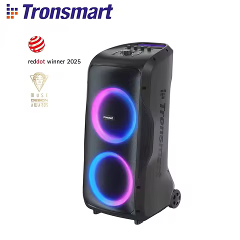 Tronsmart Halo 300 Speaker, 240W Partybox, Bluetooth Party Speaker with Guitar/Mic/XLR Input, TWS, 2
