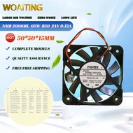 NMB 2006ML-05W-B50 Cooler Fan  24V 0.12A 5cm 5015 Cooling Fan Equipment Frequency Converter Radiator