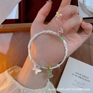 999Solid Silver Bracelet Birthday Gift Open Adjustable for Women Push-Pull Gift for Girlfriend Pure 