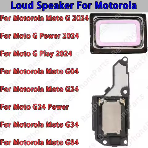 For Motorola Moto G Power Play 2024 G24 Power G04 G34 G84 G2024 Fusion Bottom Loud speaker Sound Mod