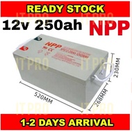 PRO🏠NPG NPP 12V 250ah Rechargeable Gel battery