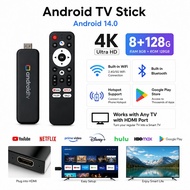 TV Stick 4K 5G WiFi 8GB+128GB Android Smart TV Stick Supports Bluetooth 5.0 GooglePlay TV Box