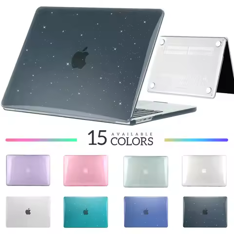 Glitter Laptop Case For Macbook Air 13 A2179 A2681 Pro A2338 Retina 15 1112 14 16 Laptop Cover For A