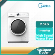 COMBO SET Midea Inverter Front Load Washer MF100W85B (8.5KG) MF100W95B (9.5KG) + Dryer MD-7388 (7.0K